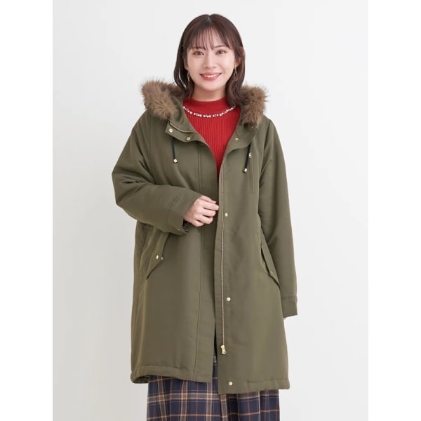 ストレッチボリューム襟ロングダウンコート | リジェイ＆スプル(Re