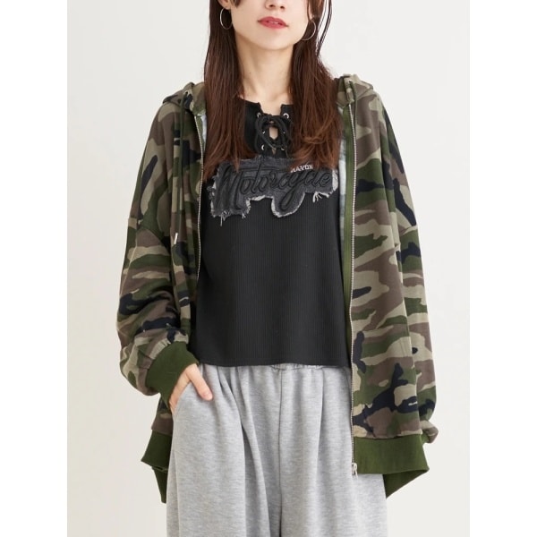 ファーフードニットZIPパーカー | リジェイ＆スプル(Re-J&SUPURE