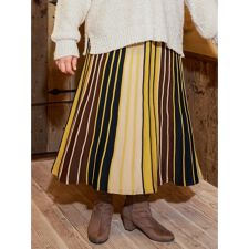 リジェイ＆スプル(Re-J&SUPURE)の【Komachiコラボ】ストライプニットスカート