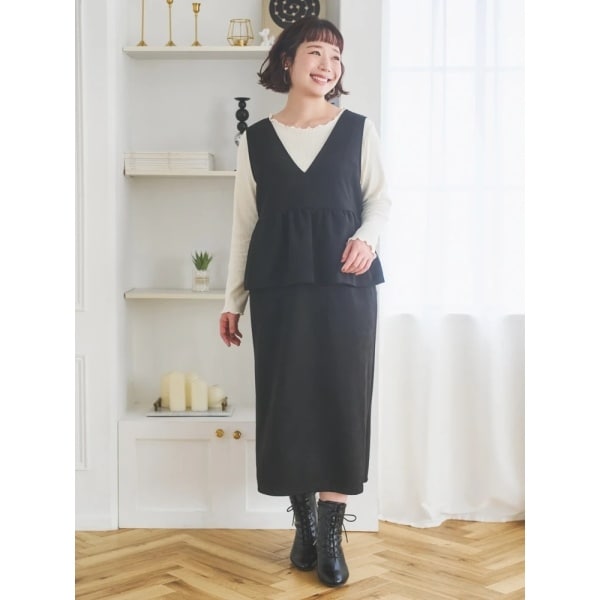 デコルテリボンドッキングワンピース | リジェイ＆スプル(Re