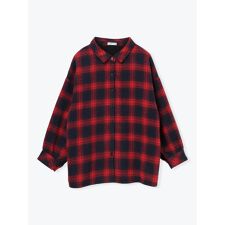 リジェイ＆スプル(Re-J&SUPURE)の起毛チェック裏フリースシャツ