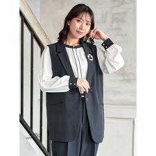 【Wクロス】テーラードベスト(セットアップ可)