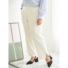 【Sasaki Mikiコラボ】裾スリットパールテーパードパンツ