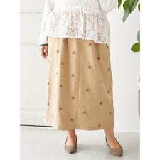 【Sasaki Mikiコラボ】フラワー刺繍ナロースカート