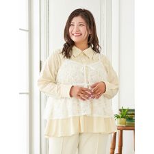 【Sasaki Mikiコラボ】[前後2WAY]レースリボンビスチェ