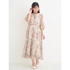 フラワー刺繍ドレス