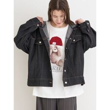 フード付きデニムジャケット