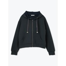 スフレタッチダンボール短丈パーカー