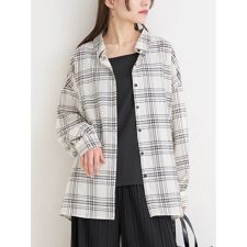 [SET]チェック柄シャツ×リブタンクトップ
