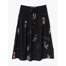 花柄プリントフレアスカート