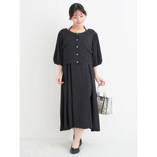 【マルチWAY】リボンカーディガン×キャミワンピース