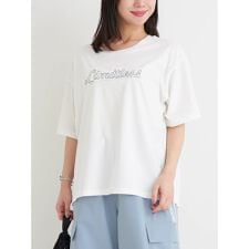 【接触冷感】ロゴ刺繍Tシャツ