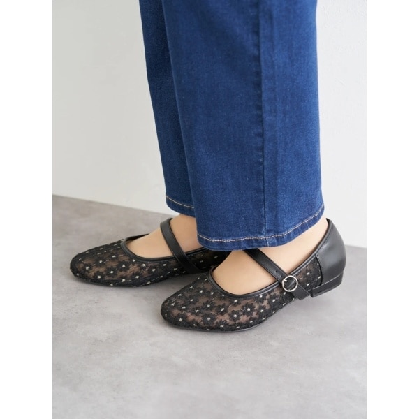 [�}���C]�yla farfa SHOES/���E�t�@�[�t�@�V���[�Y�z�t�����[�`���[���X�g���b�v�p���v�X/���W�F�C���X�v���iRe-J&SUPURE�j ��