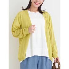 【接触冷感】ラメニットトッパーカーディガン