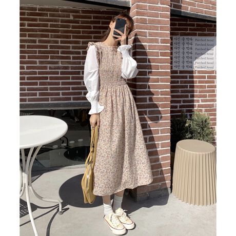 重ね着風シャーリングワンピース ジュエローブ Jewelobe 12 0491 ファッション通販 マルイウェブチャネル