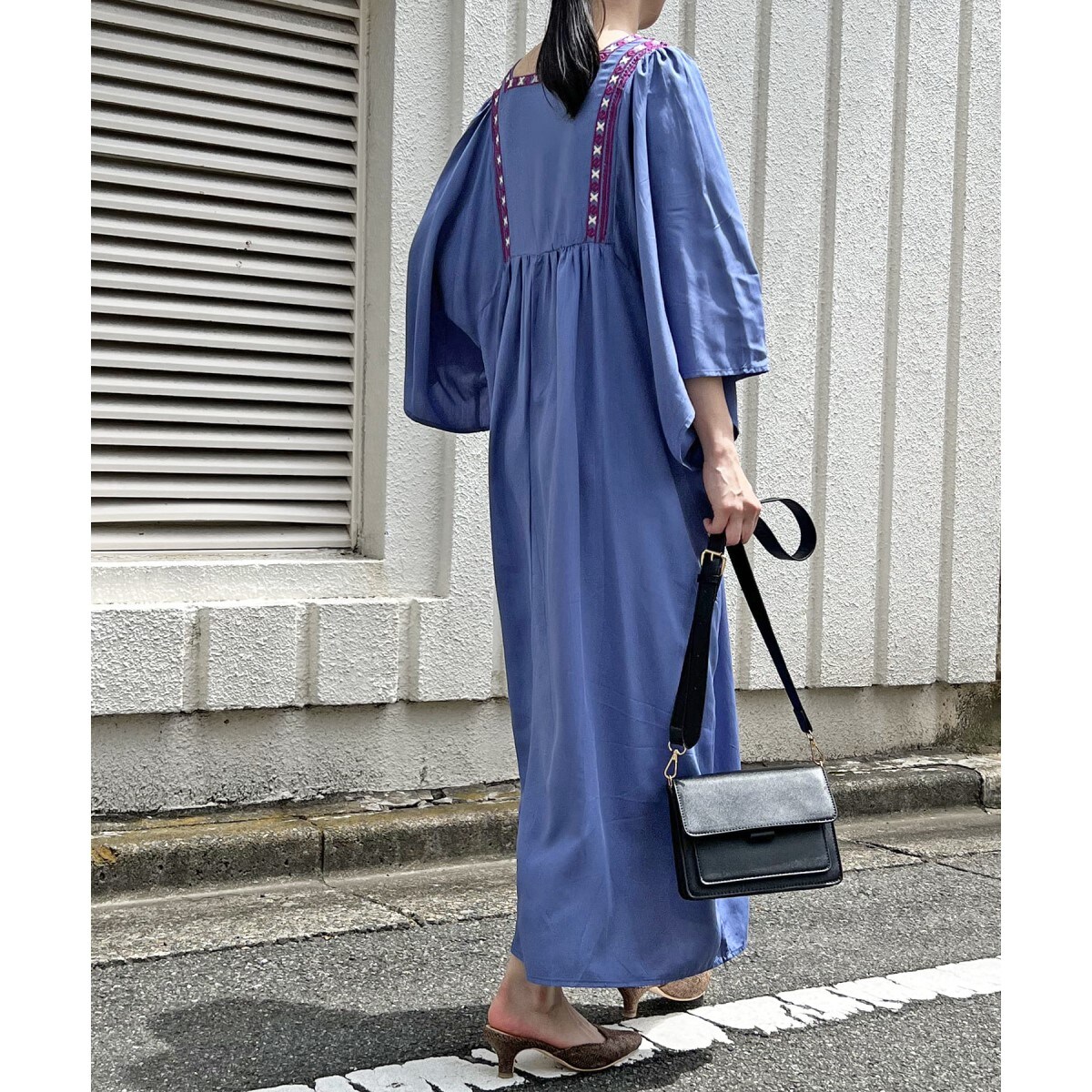 ワンピース エスニック刺繍ロングワンピース Magaseek Paypayモール店 通販 Paypayモール にはこちら Mcmc Gr