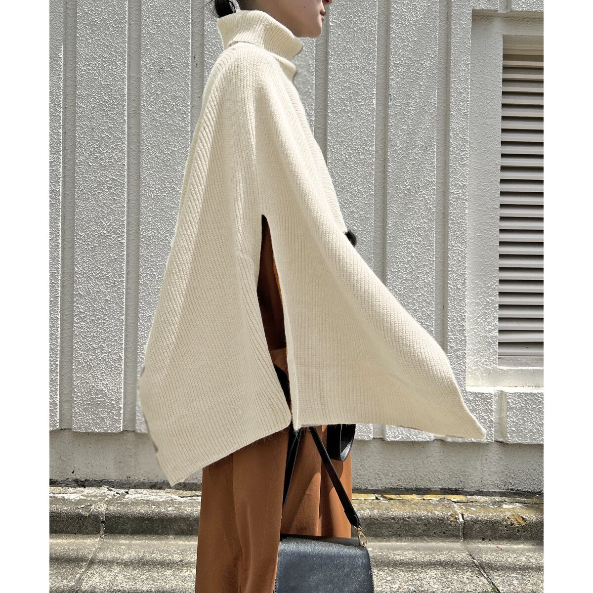 新品☆PROTAGONISTA☆アシンメトリーポンチョPO アシンメトリーケープ風カーディガン（ポンチョ）｜CAWAII