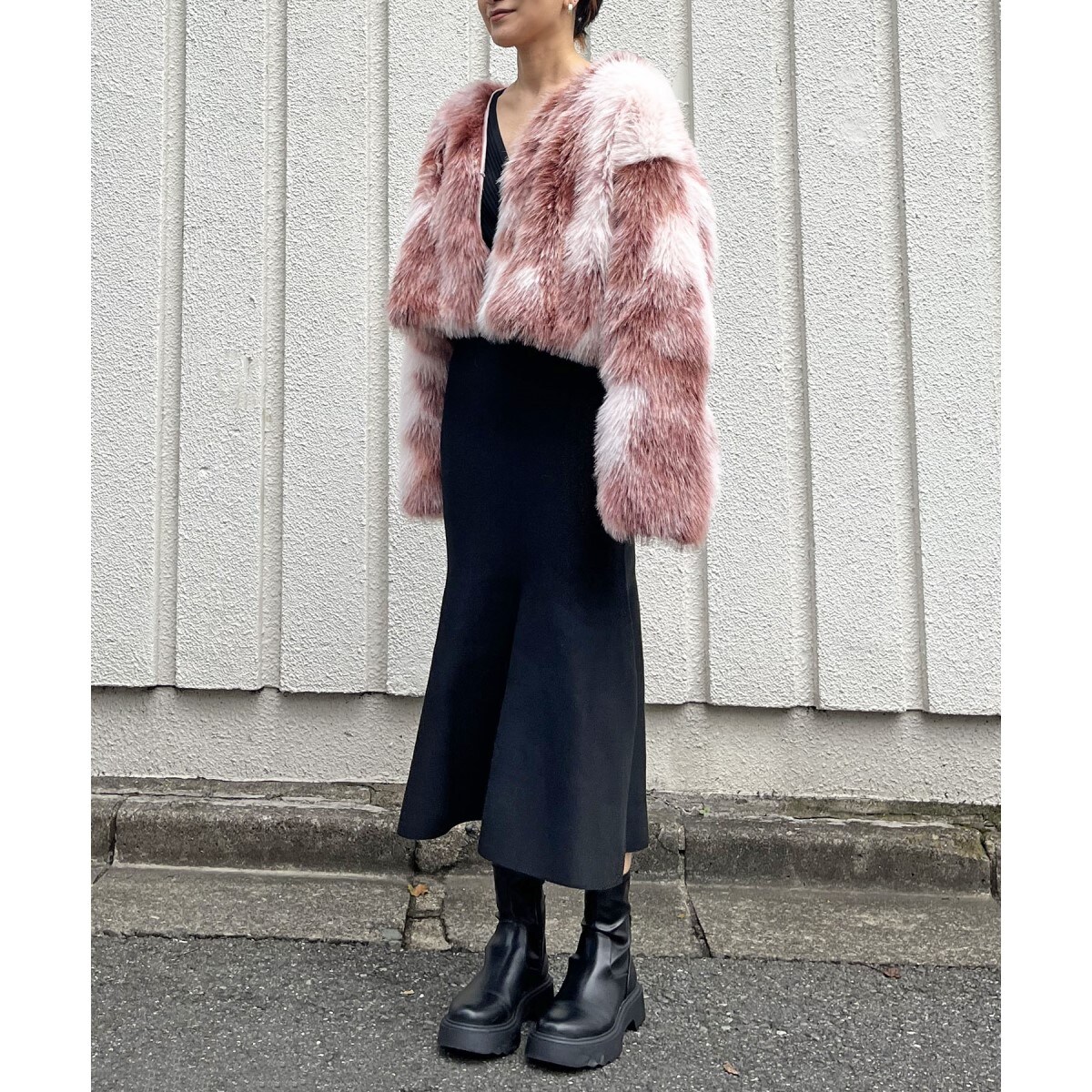 ミックスカラーファージャケット | ジュエローブ(Jewelobe) | マルイ