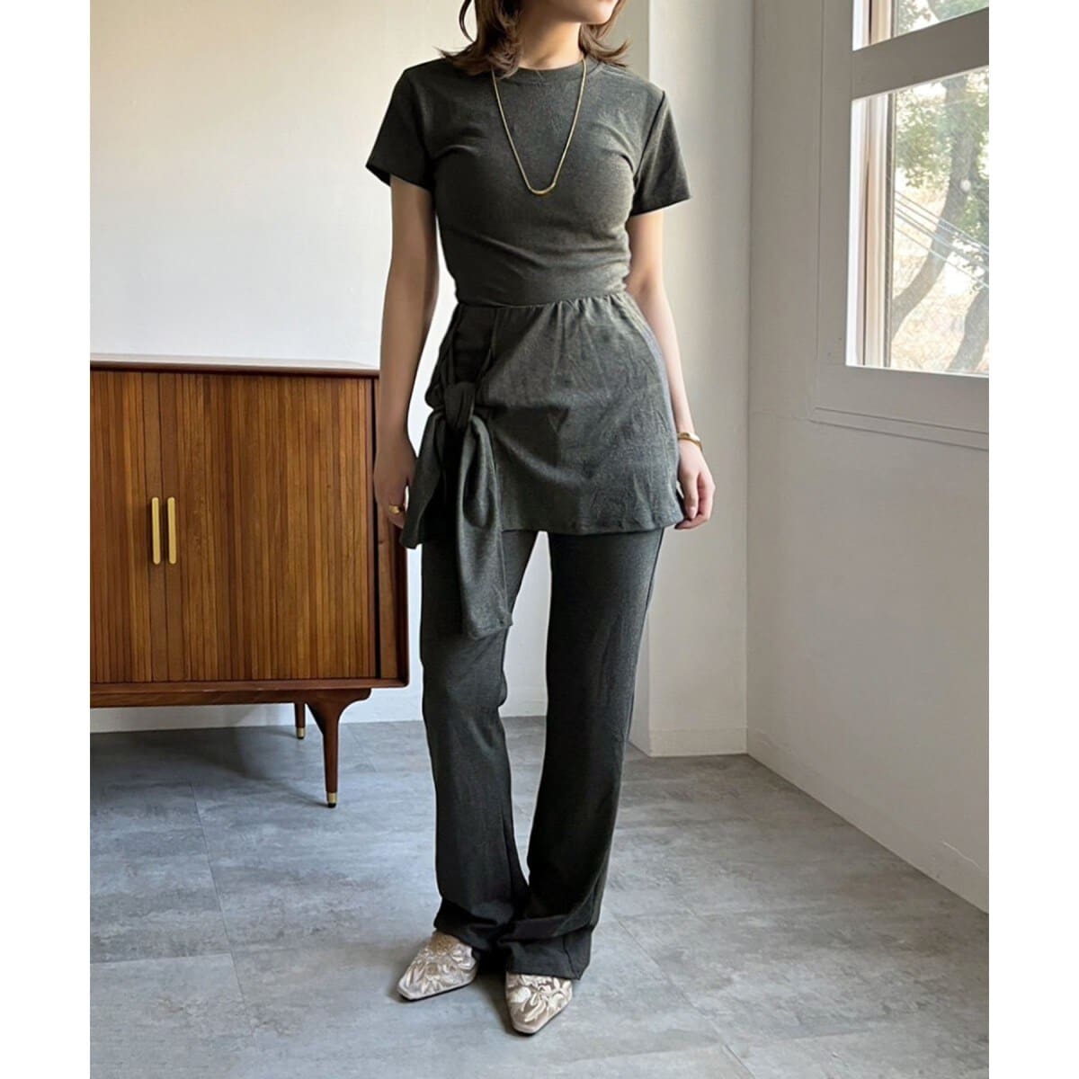 ANDREA&Co.ホワイトジレ&スカートSET美品完売 クロスチュールシリーズ／スカート（ホワイト） | 横浜元町 近沢