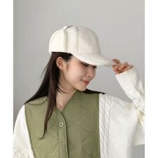 イヤーマフ付きボアキャップ