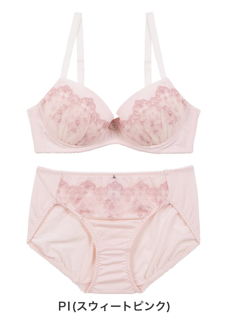 IBT345｜アンテシュクレ 毎日フィットブラ 優しくふっくらタイプ ブラセット ABCDEカップ