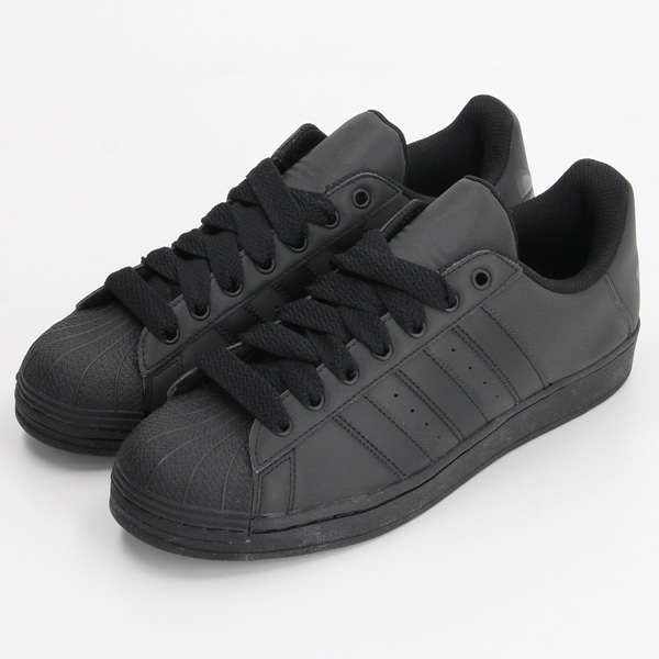 Adidas superstar black outlet back