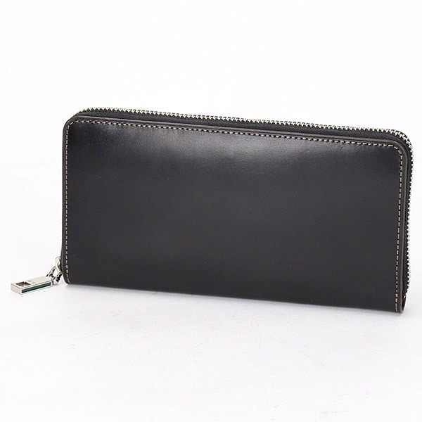 PIDコードバン⚫️ラウンドファスナーblack PID 高級コードバン ラウンド財布 | ピー・アイ・ディー(PID