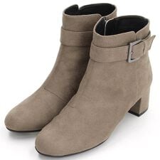 velikoko(ヴェリココ）(velikoko)のNEW！【晴雨兼用】ベルトショートブーツ(5.0cmヒール)[19.5~27cm]