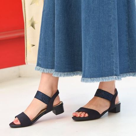 アウトレット19ss 脱ぎ履きラクチンゴムストラップサンダル 3 0cmヒール ヴェリココ ラクチンきれいシューズ Velikoko ファッション通販 マルイウェブチャネル Ww769 601 18 01