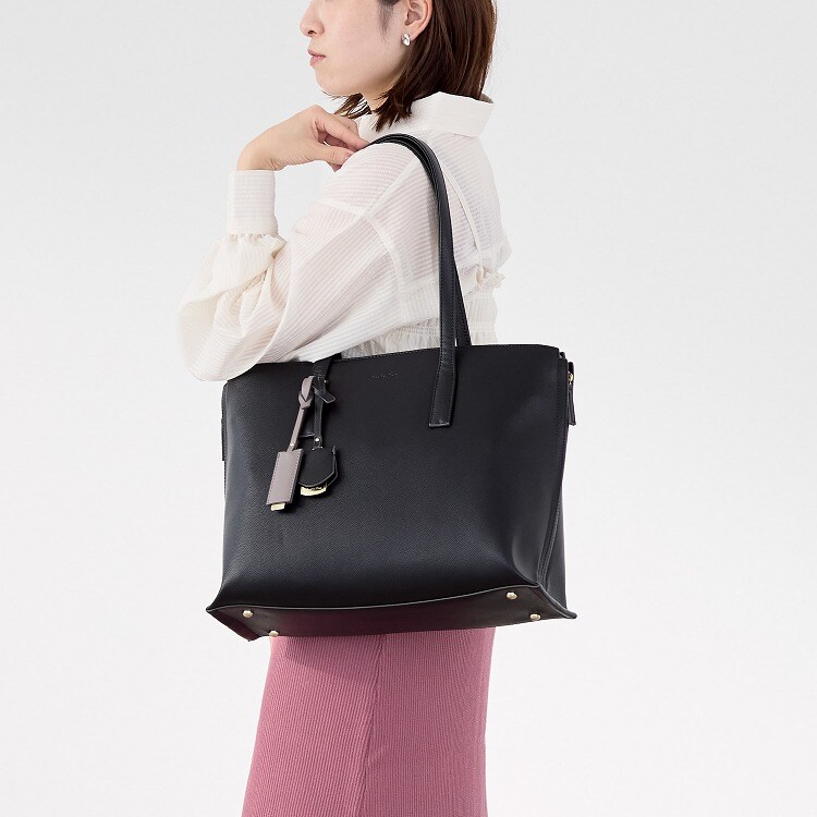 トートバッグ 13.3インチPC A4収納可能 通勤 お仕事 大人可愛い OL