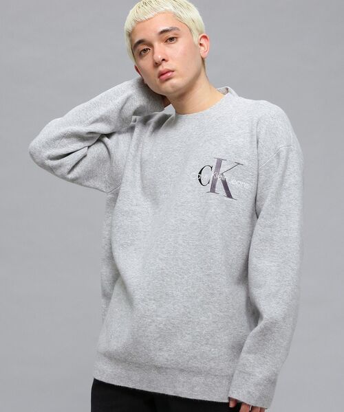 TWO TONE MONOGRAM ロゴ セーター | カルバン・クライン(Calvin Klein ...