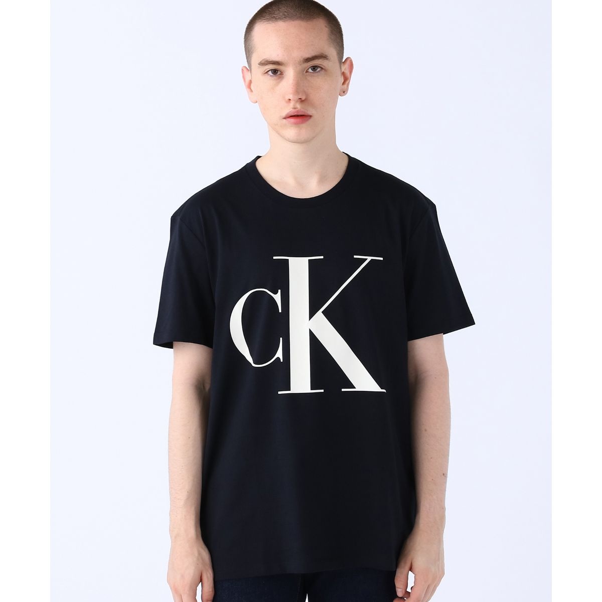 モノグラム クルーネック ショートスリーブTシャツ | カルバン