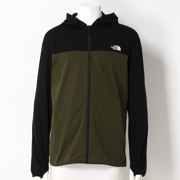 THE NORTH FACE ノースフェイス ロゴフルジップフーディ パーカー グレー (メンズ M)   O5023