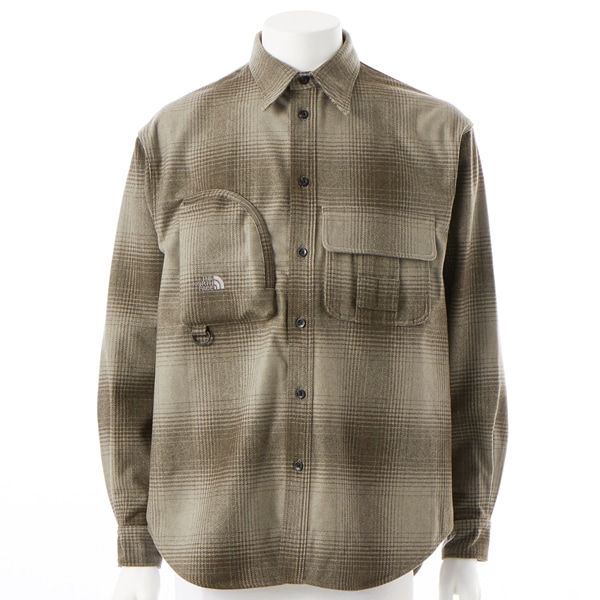 ﾄﾚｯｷﾝｸﾞ L/S NYLON DENIM NUPTSE SHIRT (ロングスリーブナイロン