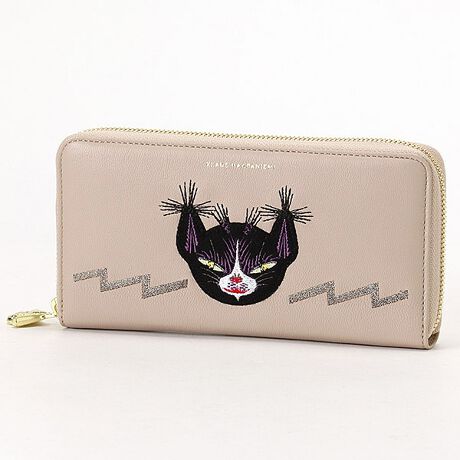 クラウスハーパニエミ ラウンド財布 黒猫刺繍入り | サンエース(sun 