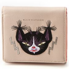 クラウスハーパニエミ 2つ折財布 黒猫刺繍入り | サンエース(sun-ace 