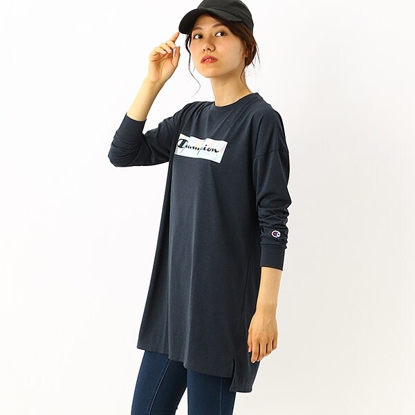【日本未発売】 ワールドシリーズチャンピオンロングスリーブTシャツ S Champion チャンピオン ロンT 長袖Tシャツ メンズ 大きいサイズ