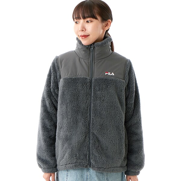 FILA フェイクファートラックジャケット　M FILAコラボ】トラックジャケット(ジャケット)｜アウター｜FURFUR
