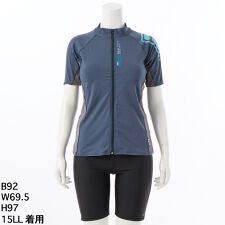 フィラ(FILA)のFILA　角ロゴ袖付ZIPセパレート水着