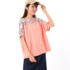 FILA　プリント切替半袖Tシャツ