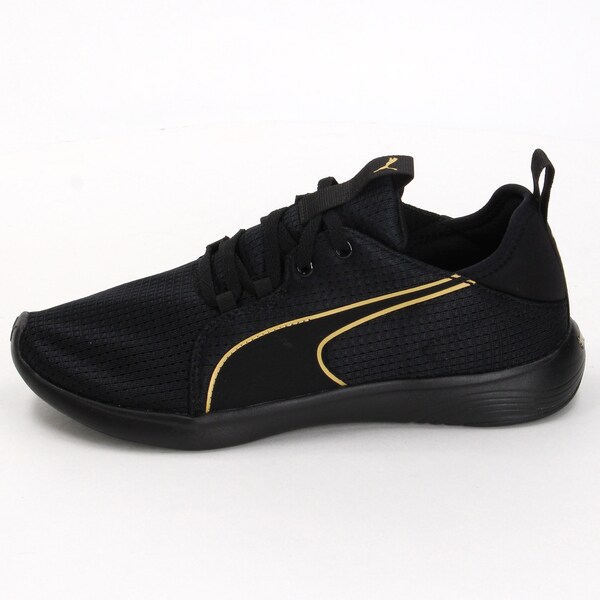 puma plain black shoes