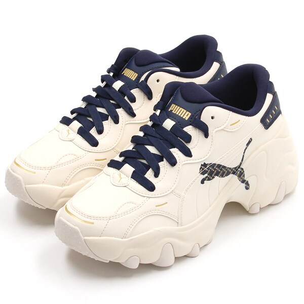 美品　PUMA プーマ パルサーウェッジ 25cm 厚底 PUMA/プーマ】パルサーウェッジ ウィメンズMESH（4-0575-5-37