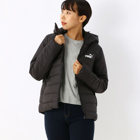 PUMA プーマ ESS パデッド ジャケット(カーキ) 846358 44 カジュアルウェア -サッカーショップ【SWS】 [プーマ] ウィンドブレーカージャケット ESS+ パデッドジャケット レディース