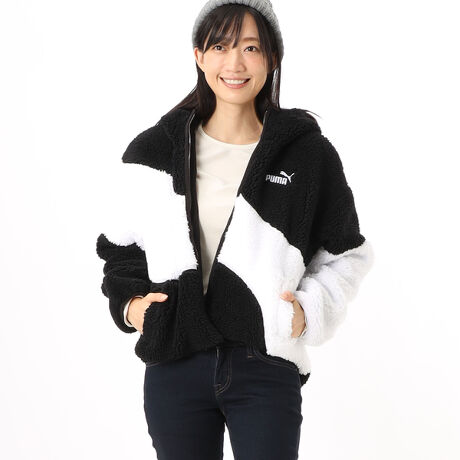 プーマ／PUMA】ビッグ キャット フーデッド シェルパ ジャケット 