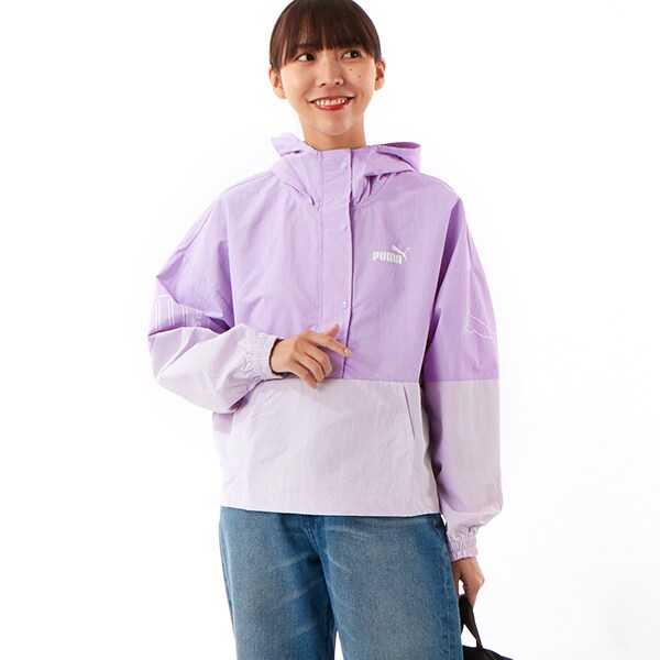 【美品】 ウィンドウブレーカー　パープル PUMA/プーマ/PUMA POWER ハーフジップ ウィンドブレーカー | プーマ