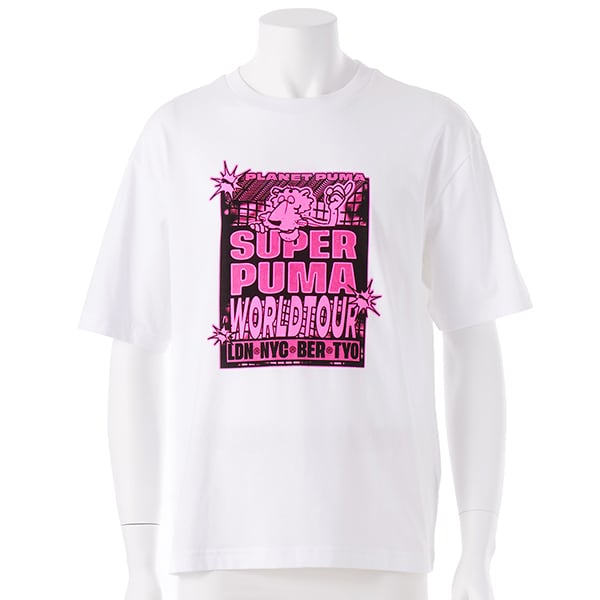 [}C]PUMA/v[}/GRAPHIC SUPER PUMA WORLD TOUR/v[}iPUMAj 01 PUMA WHITE