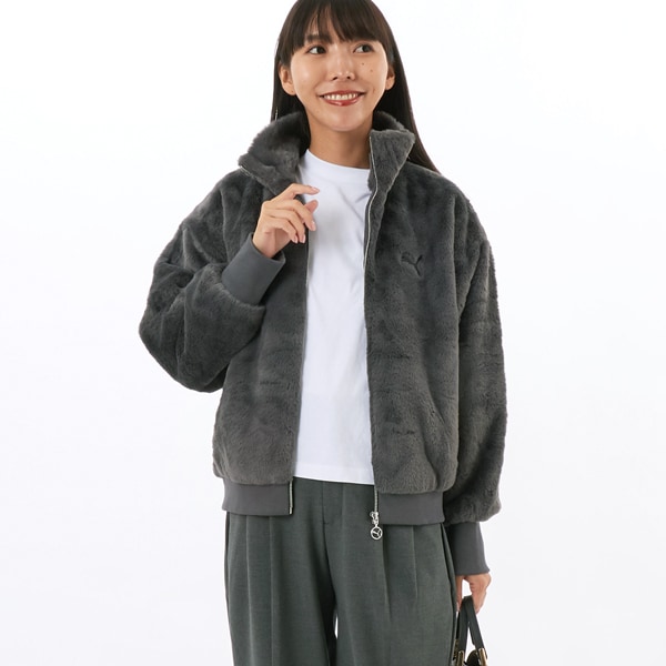 プーマ／PUMA】T7 オーバーサイズ フェイクレザー ボンバー