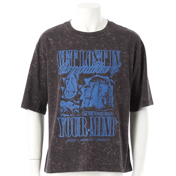 [}C]PUMA/v[}/GRAPHIC PARADISE MINDSET EHbV/v[}iPUMAj 01 PUMA BLACK