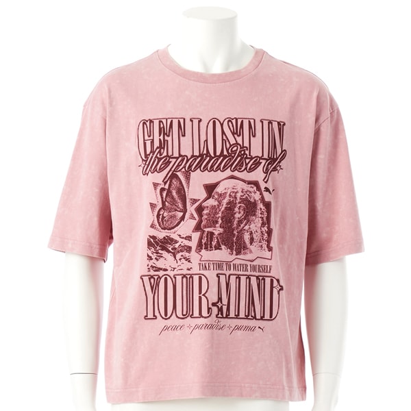 [}C]PUMA/v[}/GRAPHIC PARADISE MINDSET EHbV/v[}iPUMAj 65 POISED PINK