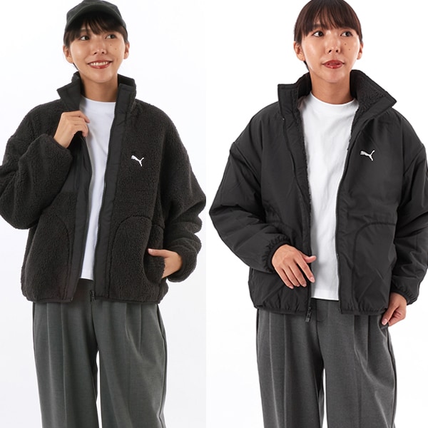 PUMA/プーマ/ウィメンズ リバーシブル ハイブリッド シェルパ